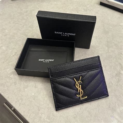 is YSL card holder real